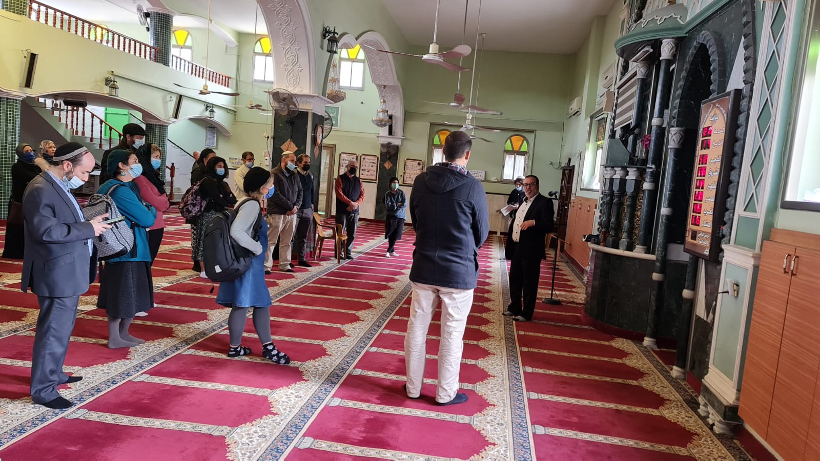 Inside the Kfar Kassem Mosque
